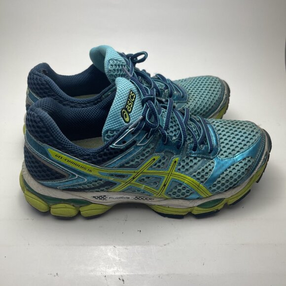 Asics Womens Gel Cumulus 16 T489N Blue Running Shoes Sneakers Size 9.5 - Picture 3 of 12